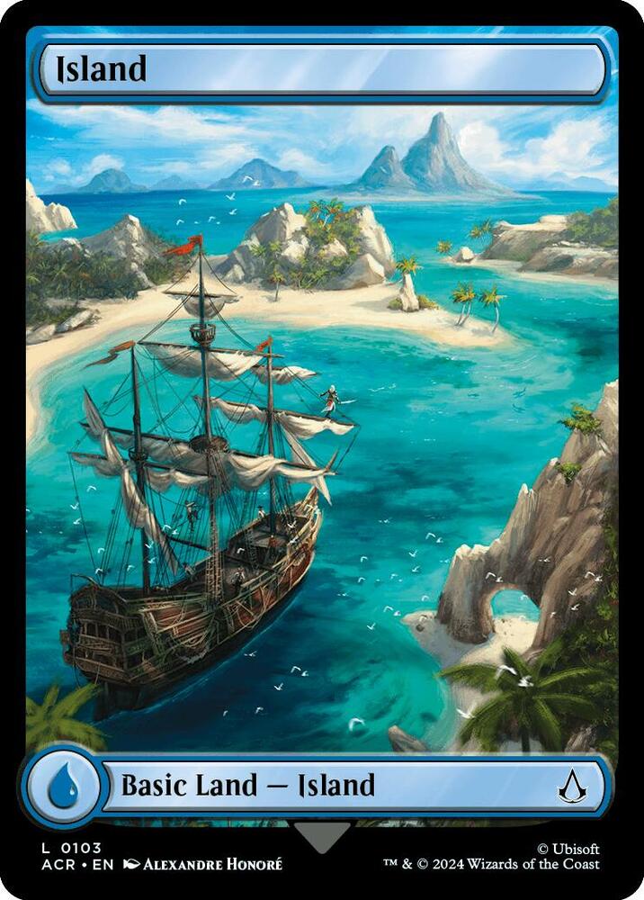 Island () L Universes Beyond: Assassin's Creed 103 NM (Back)