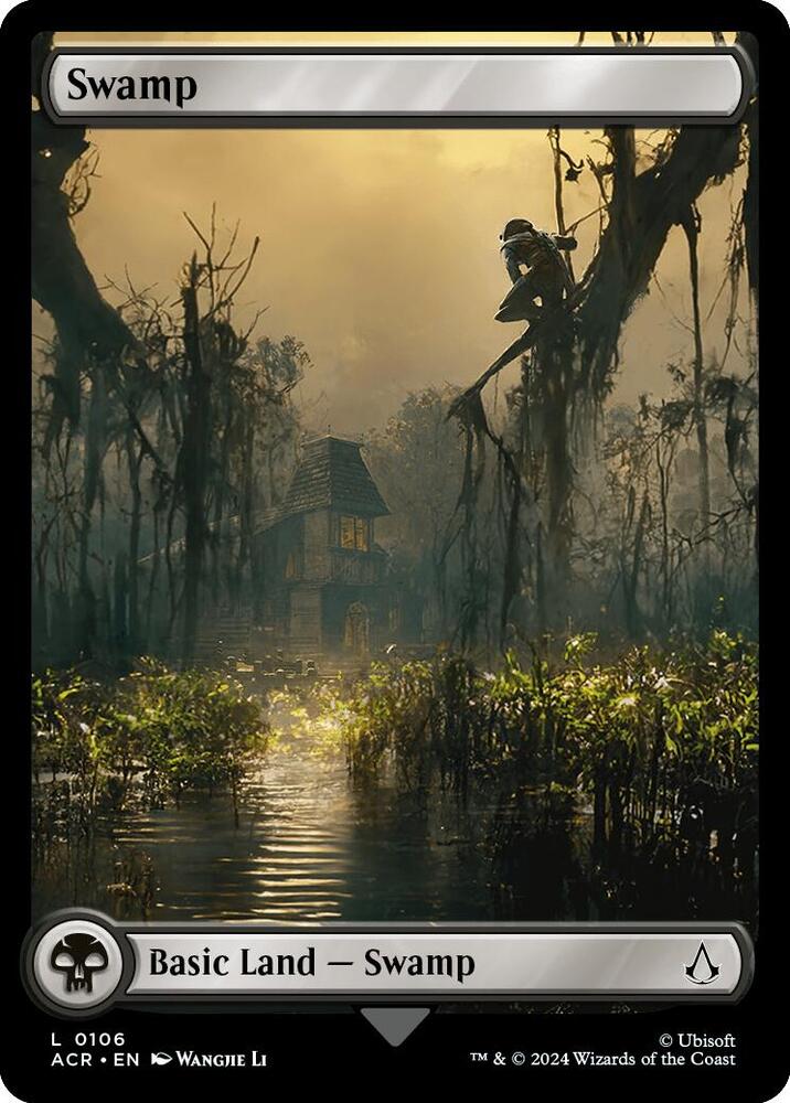 Swamp () L Universes Beyond: Assassin's Creed 106 NM (Back)