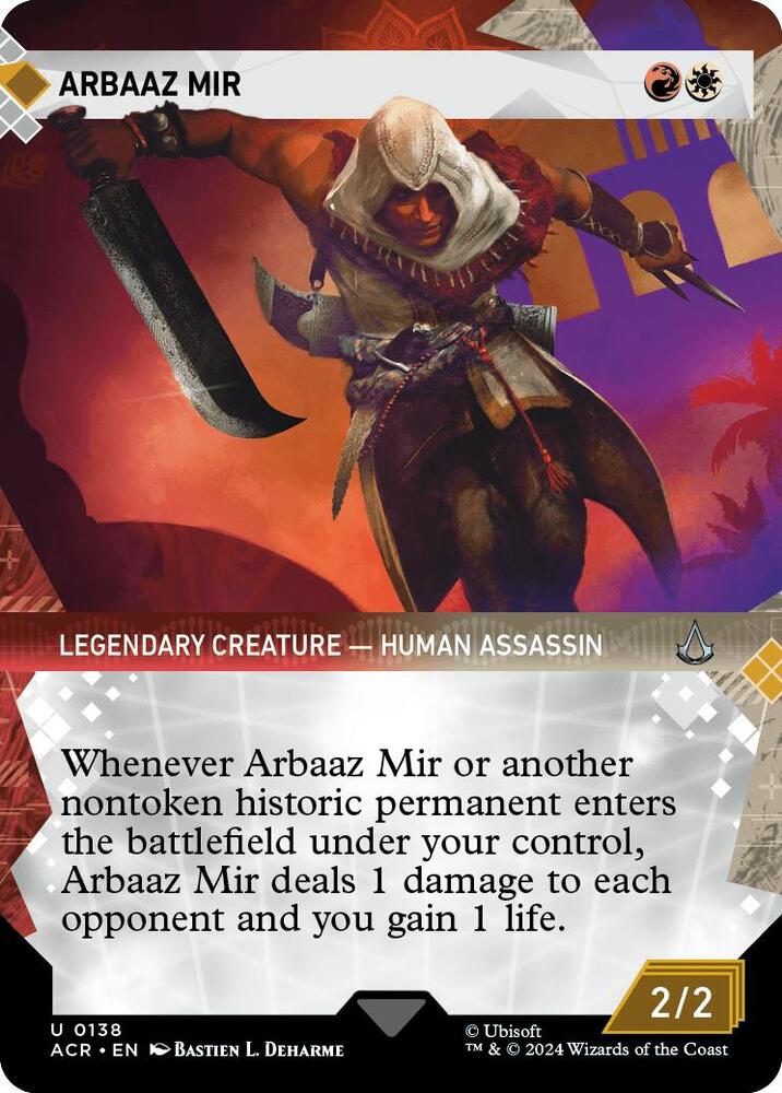 Arbaaz Mir (Showcase) U Universes Beyond: Assassin's Creed 138 NM (Back)