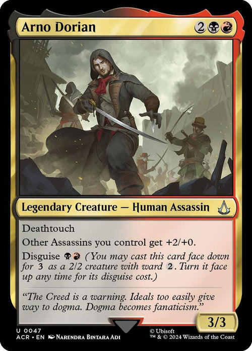 Arno Dorian U Universes Beyond: Assassin's Creed 47 NM (Back)