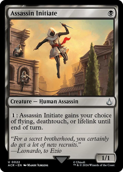Assassin Initiate U Universes Beyond: Assassin's Creed 22 NM (Back)