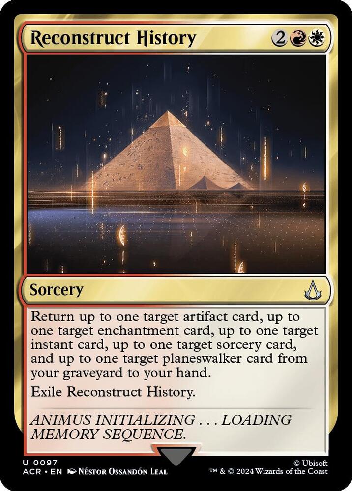 Reconstruct History U Universes Beyond: Assassin's Creed 97 NM (Back)