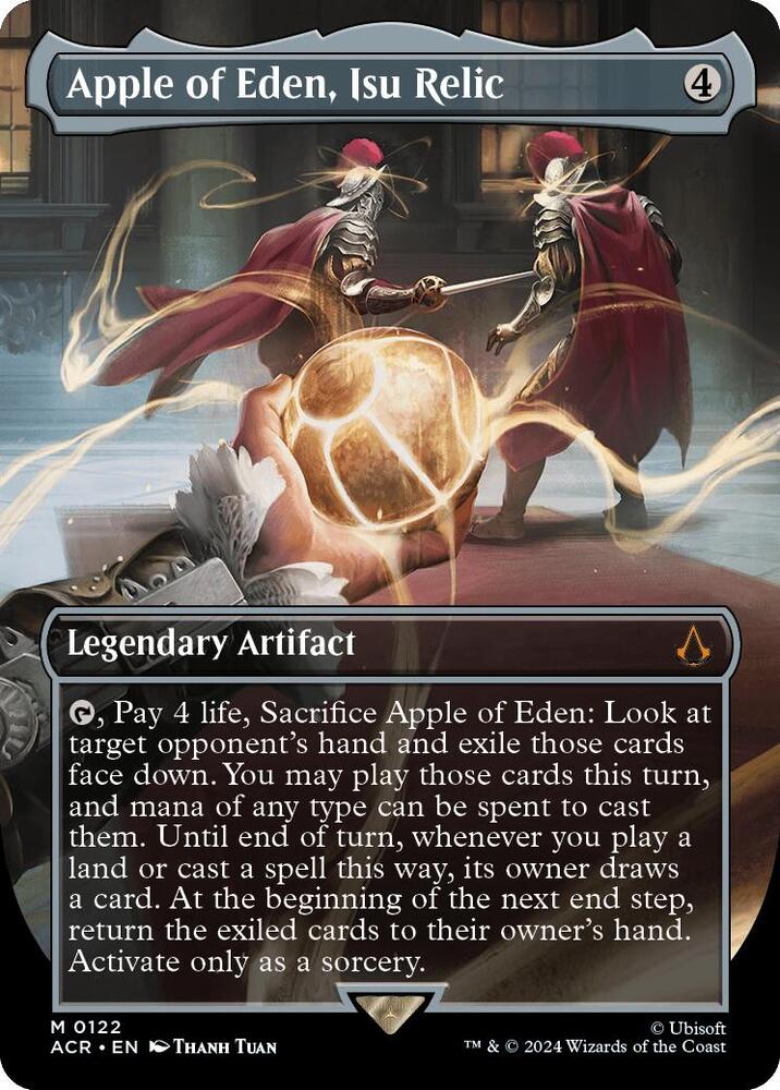 Apple of Eden, Isu Relic (Borderless) M Universes Beyond: Assassin's Creed 122 NM (Back)
