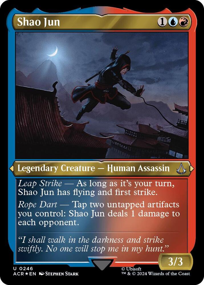 Shao Jun (Foil Etched) U Universes Beyond: Assassin's Creed 246 NM (Back)