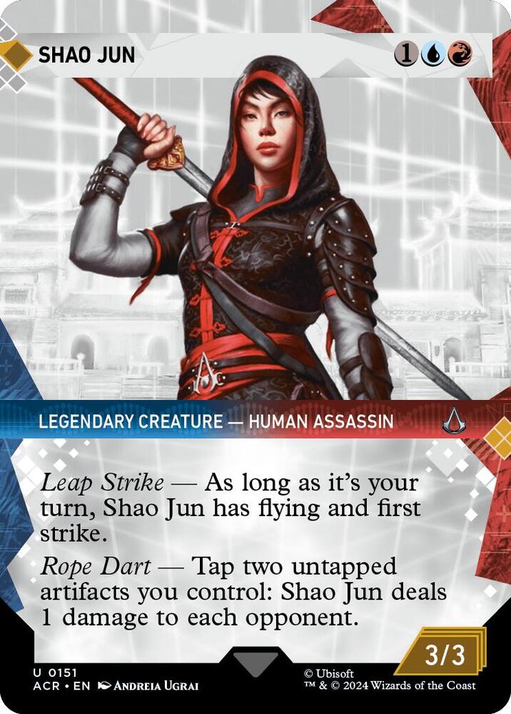 Shao Jun (Showcase) U Universes Beyond: Assassin's Creed 151 NM (Back)