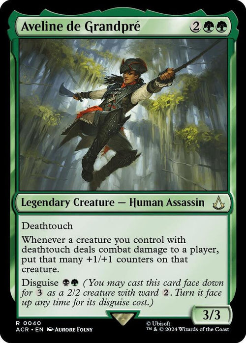 Aveline de Grandpre R Universes Beyond: Assassin's Creed 40 NM (Back)