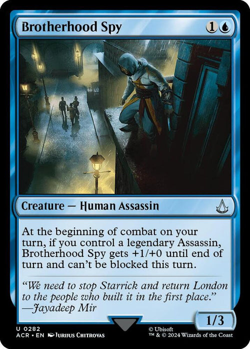 Brotherhood Spy U Universes Beyond: Assassin's Creed 282 NM (Back)