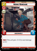 Heroic Renegade Common Shadows of the Galaxy 146/262 NM (Back)