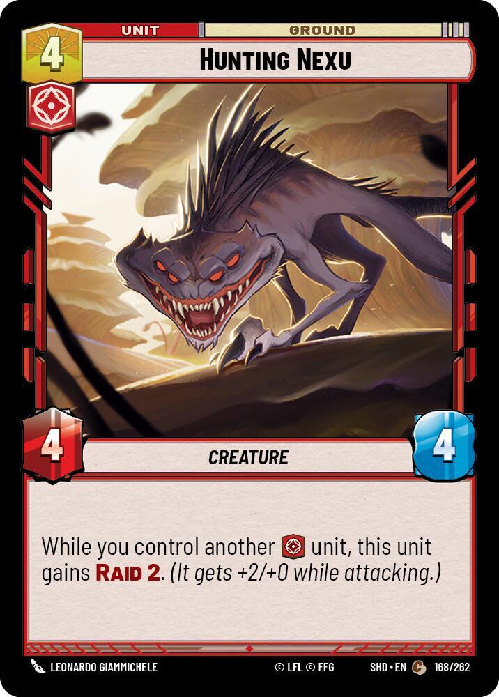 Hunting Nexu Common Shadows of the Galaxy 168/262 NM (Back)