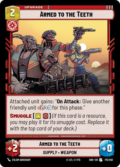 Armed to the Teeth Uncommon Shadows of the Galaxy 175/262 NM (Back)