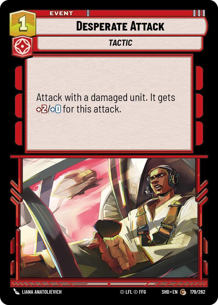 Desperate Attack Common Shadows of the Galaxy 179/262 NM (Back)