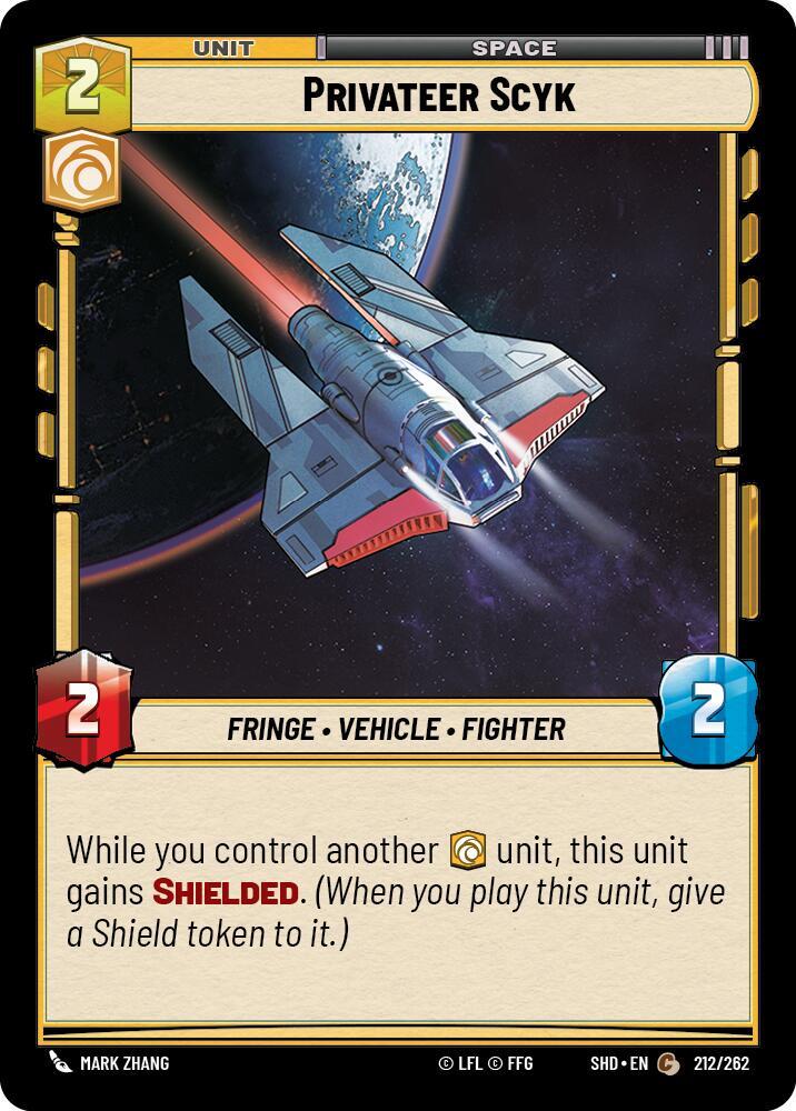 Privateer Scyk Common Shadows of the Galaxy 212/262 NM (Back)