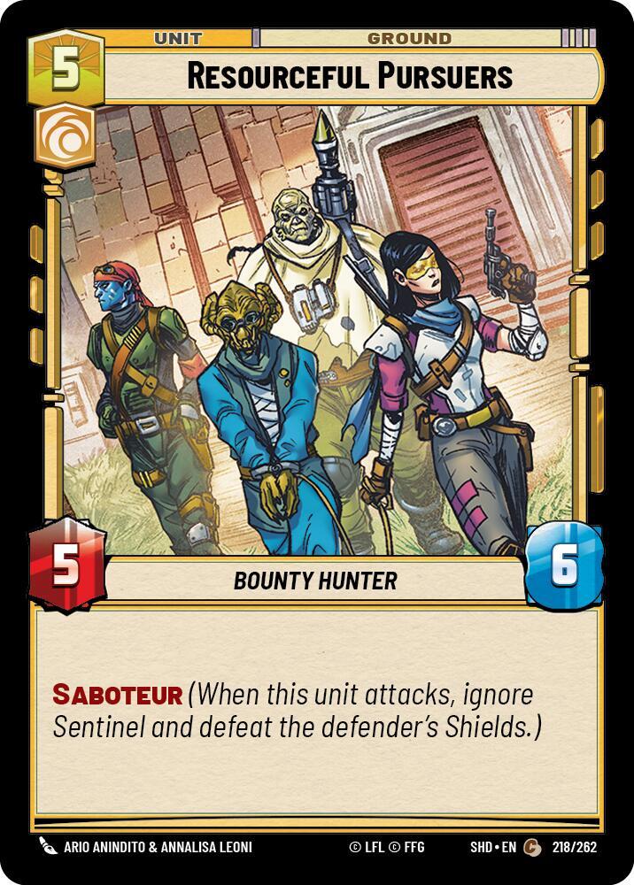 Resourceful Pursuers Common Shadows of the Galaxy 218/262 NM (Back)