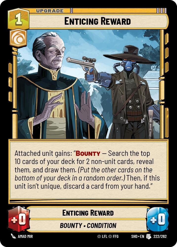 Enticing Reward Uncommon Shadows of the Galaxy 222/262 NM (Back)