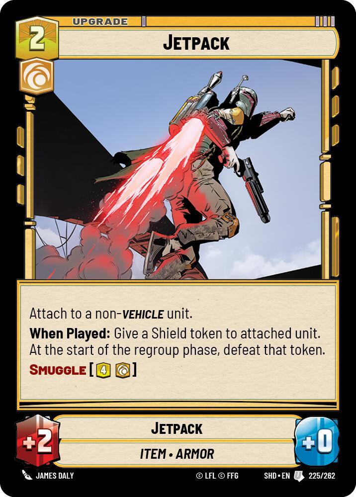 Jetpack Uncommon Shadows of the Galaxy 225/262 NM (Back)
