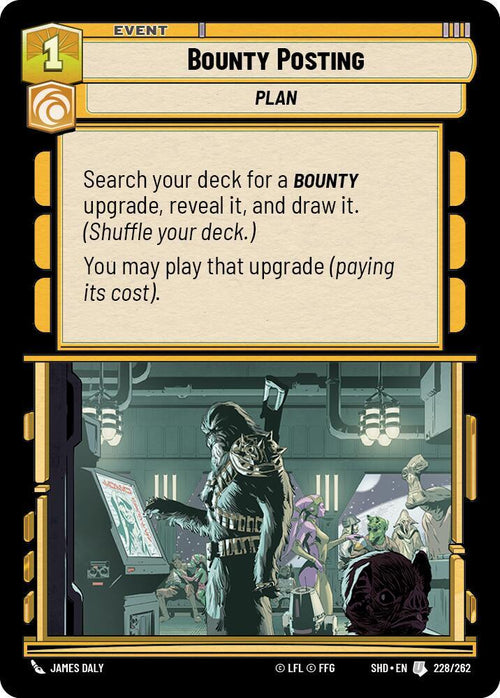 Bounty Posting Uncommon Shadows of the Galaxy 228/262 NM (Back)
