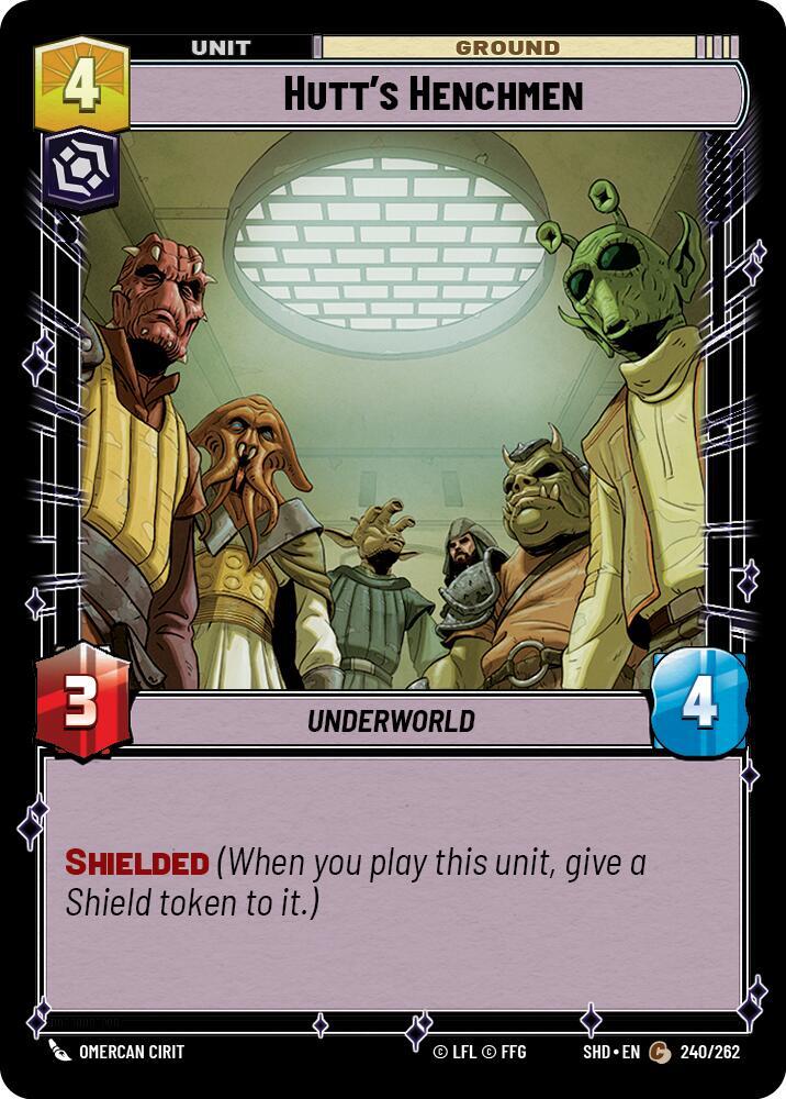 Hutt's Henchmen Common Shadows of the Galaxy 240/262 NM (Back)