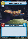 HWK-290 Freighter (Hyperspace) Common Shadows of the Galaxy 335 NM (Back)