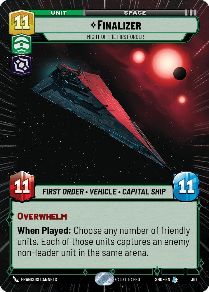 Finalizer - Might of the First Order (Hyperspace) Legendary Shadows of the Galaxy 361 NM (Back)