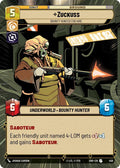 Zuckuss - Bounty Hunter for Hire (Hyperspace) Uncommon Shadows of the Galaxy 459 NM (Back)