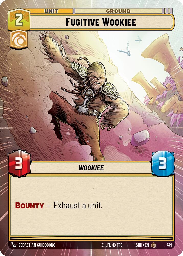 Fugitive Wookiee (Hyperspace) Common Shadows of the Galaxy 479 NM (Back)