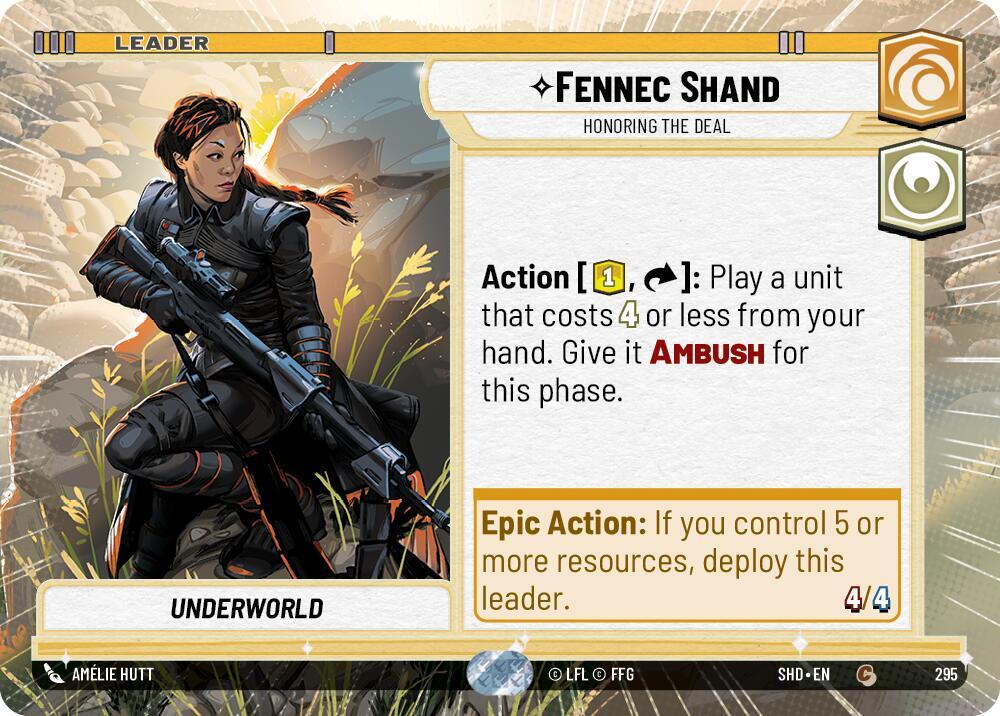 Fennec Shand - Honoring the Deal (Hyperspace) Common Shadows of the Galaxy 295 NM