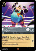 Pete - Wrestling Champ Rare Shimmering Skies 187/204 NM (Back)