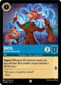 Basil - Practiced Detective Common Shimmering Skies 153/204 NM (Back)