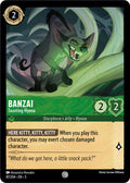 Banzai - Taunting Hyena Common Shimmering Skies 87/204 NM (Back)
