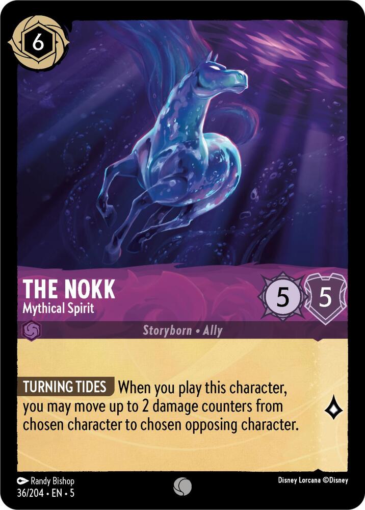 The Nokk - Mythical Spirit Common Shimmering Skies 36/204 NM (Back)