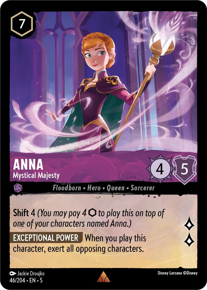 Anna - Mystical Majesty Rare Shimmering Skies 46/204 NM (Back)