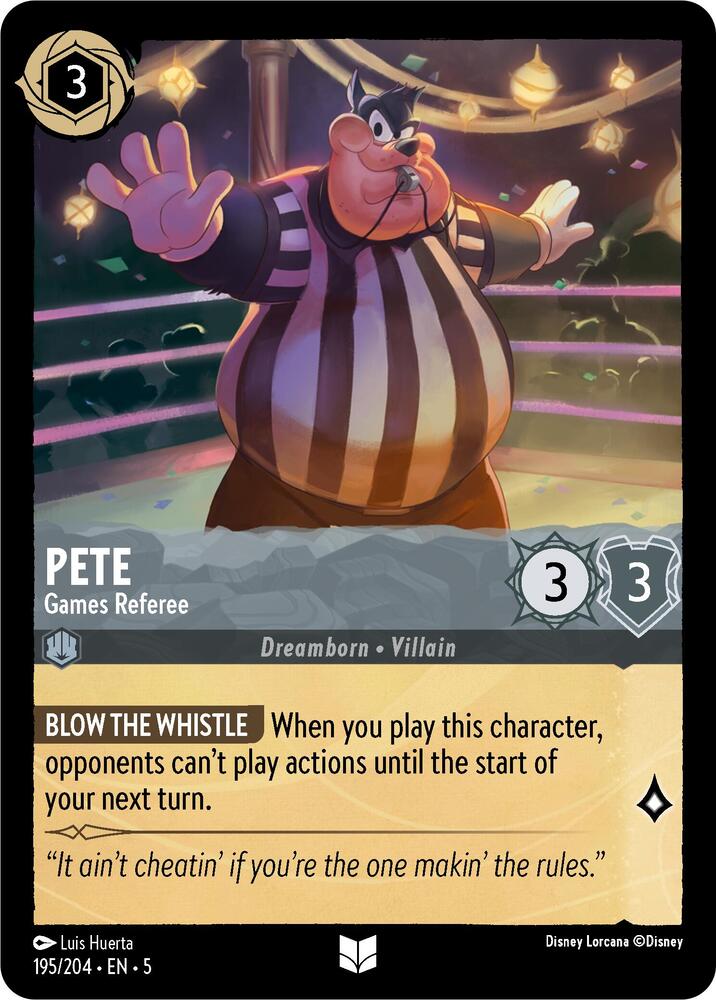 Pete - Games Referee Uncommon Shimmering Skies 195/204 NM (Back)