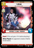 Jesse - Hard-Fighting Patriot Uncommon Twilight of the Republic 145/257 NM (Back)