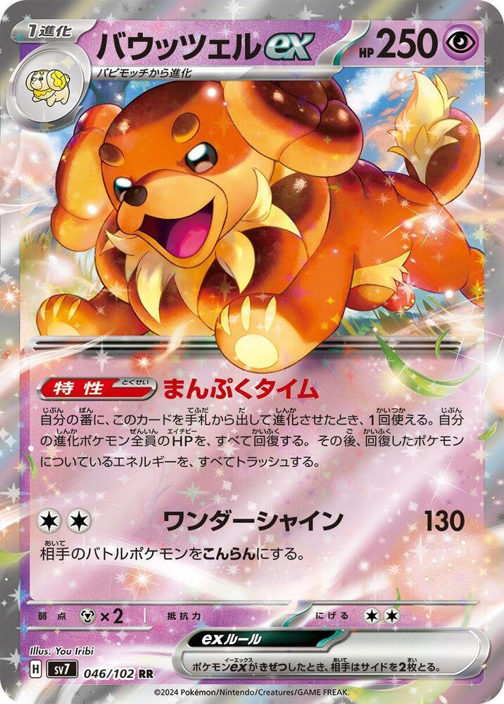 Dachsbun ex Double Rare SV7: Stellar Miracle 046/102 NM (Back)