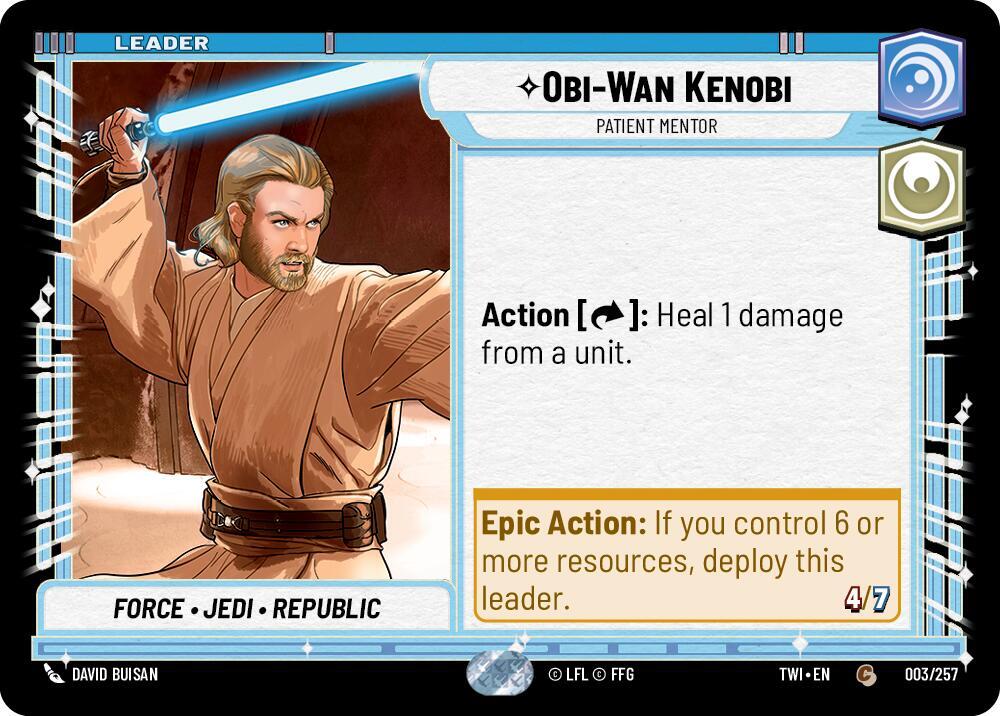 Obi-Wan Kenobi - Patient Mentor Common Twilight of the Republic 003/257 NM