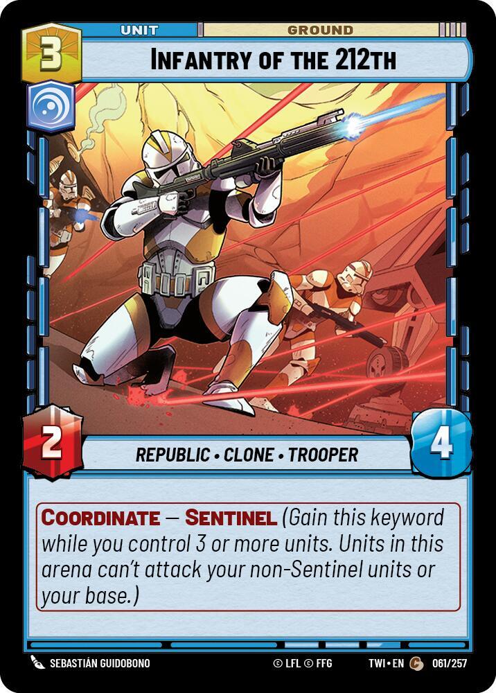 Infantry of the 212th Common Twilight of the Republic 061/257 NM (Back)