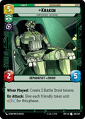Kraken - Confederate Tactician Uncommon Twilight of the Republic 084/257 NM (Back)