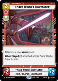 Mace Windu's Lightsaber Rare Twilight of the Republic 152/257 NM (Back)