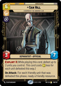 San Hill - Chairman of the Banking Clan Rare Twilight of the Republic 186/257 NM (Back)
