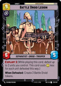 Battle Droid Legion Uncommon Twilight of the Republic 235/257 NM (Back)