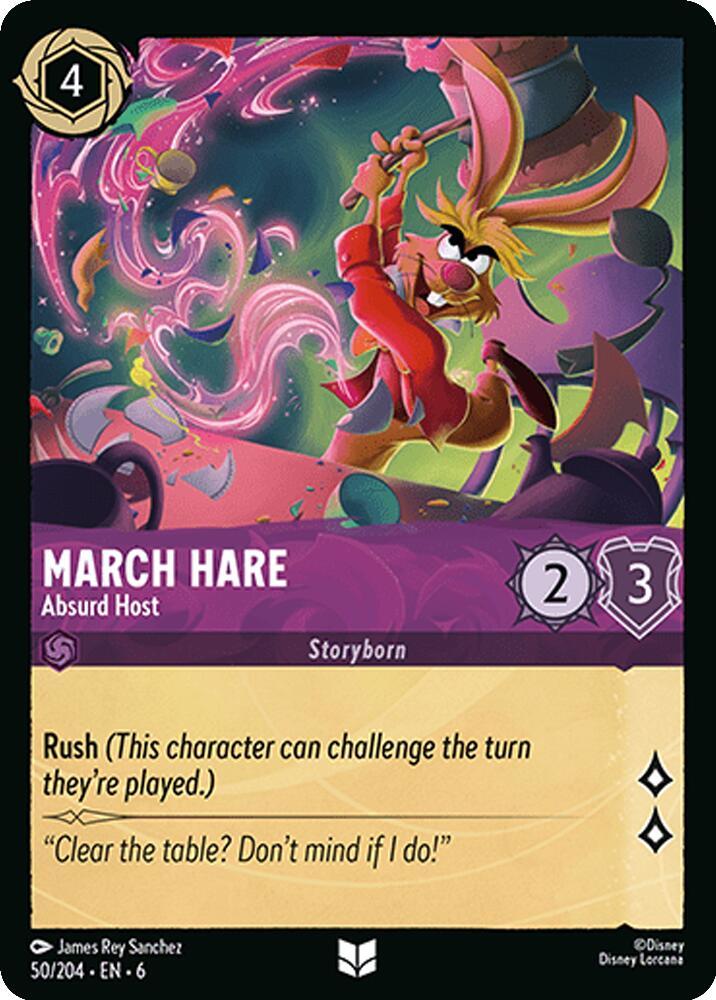 March Hare - Absurd Host Uncommon Azurite Sea 50/204 NM (Back)