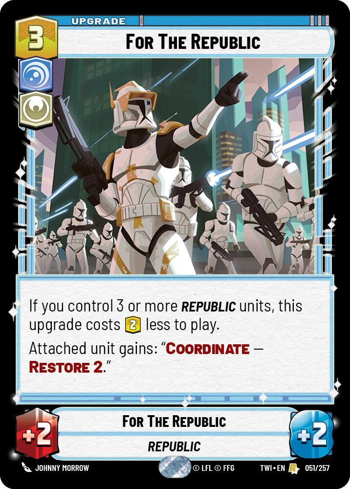 For The Republic Rare Twilight of the Republic 051/257 NM (Back)
