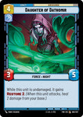 Daughter of Dathomir Common Twilight of the Republic 062/257 NM (Back)