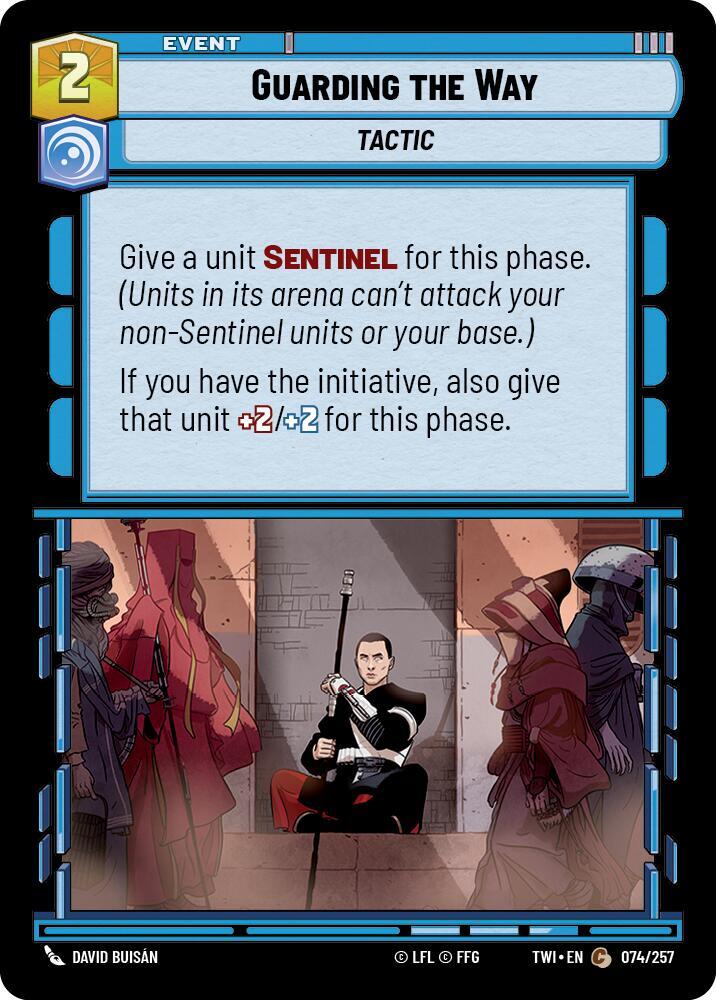 Guarding the Way Common Twilight of the Republic 074/257 NM (Back)