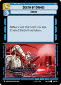 Death by Droids Uncommon Twilight of the Republic 076/257 NM (Back)