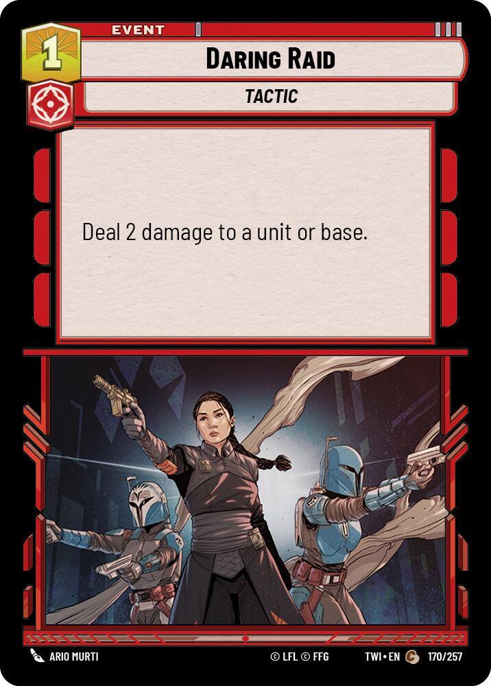 Daring Raid Common Twilight of the Republic 170/257 NM (Back)