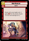 Grim Resolve Common Twilight of the Republic 172/257 NM (Back)