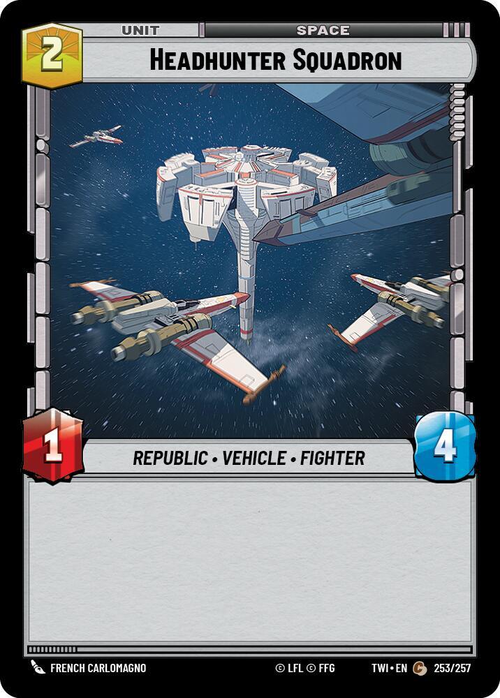 Headhunter Squadron Common Twilight of the Republic 253/257 NM (Back)