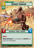 Obedient Vanguard (Hyperspace) Common Twilight of the Republic 375 NM (Back)