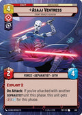 Asajj Ventress - Count Dooku's Assassin (Hyperspace) Uncommon Twilight of the Republic 402 NM (Back)